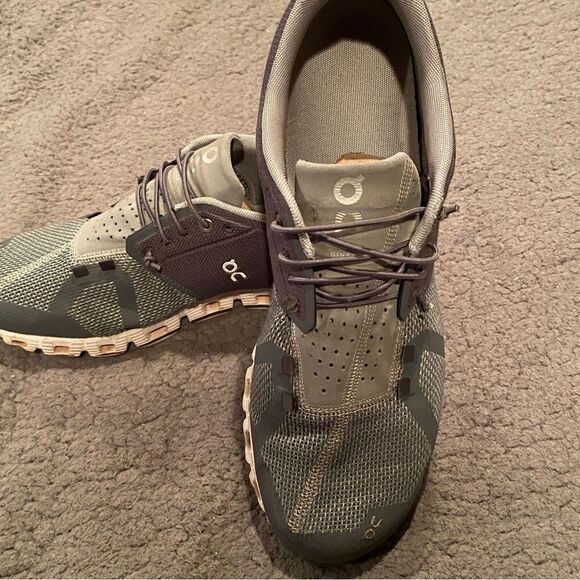 On Cloud Running Cloud 5 Men’s Size 10.5 Olive & Grey - Picture 3 of 12